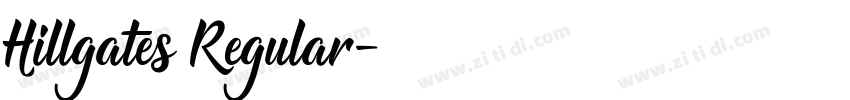 Hillgates Regular字体转换